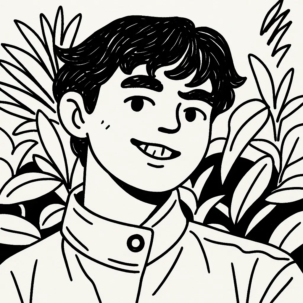 photo of me - in a doodle sketch